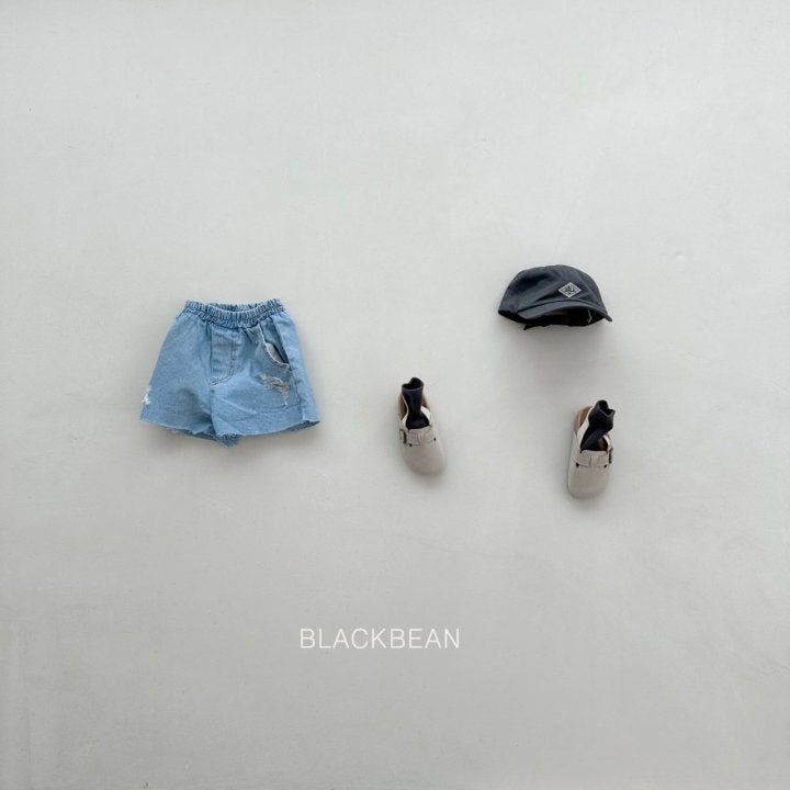 Black Bean - Korean Children Fashion - #childofig - Denim Vintage Pants - 3