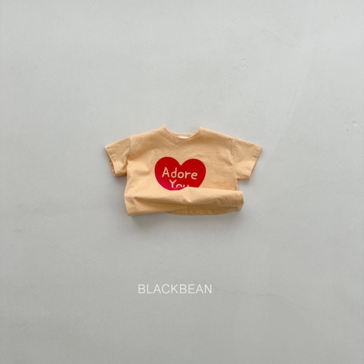Black Bean - Korean Children Fashion - #childofig - Heart Tee - 10