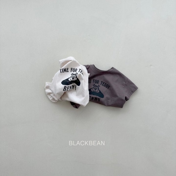 Black Bean - Korean Children Fashion - #childrensboutique - Bear Tee - 2