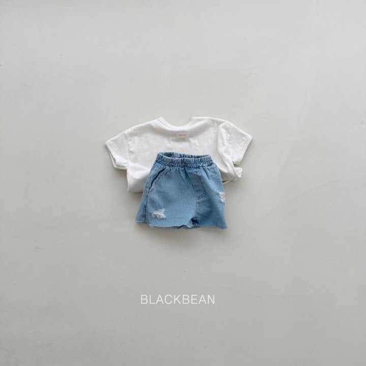 Black Bean - Korean Children Fashion - #designkidswear - Denim Vintage Pants - 5