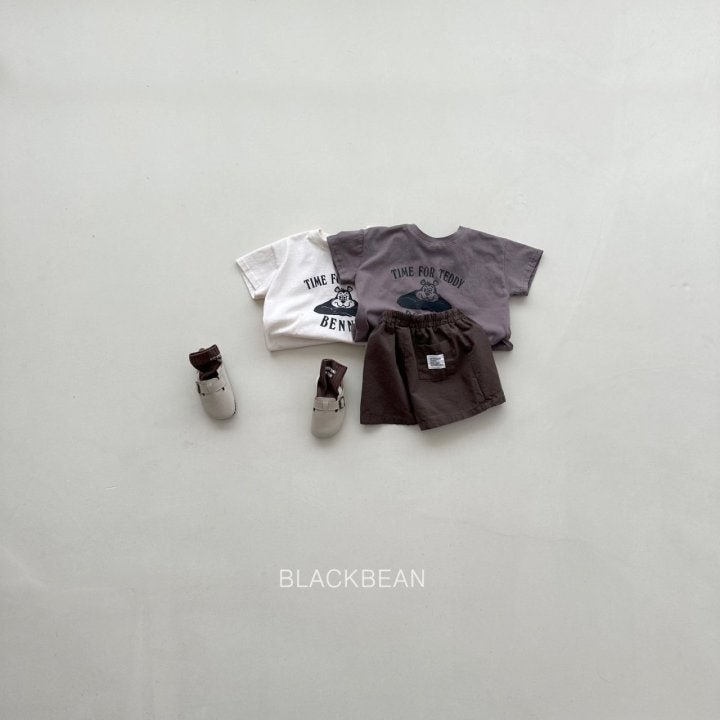 Black Bean - Korean Children Fashion - #designkidswear - Bear Tee - 3