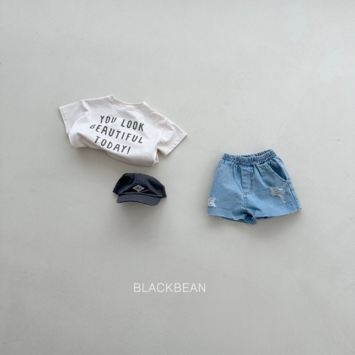 Black Bean - Korean Children Fashion - #fashionkids - Denim Vintage Pants - 7