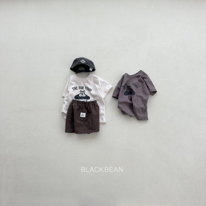Black Bean - Korean Children Fashion - #fashionkids - Bear Tee - 5