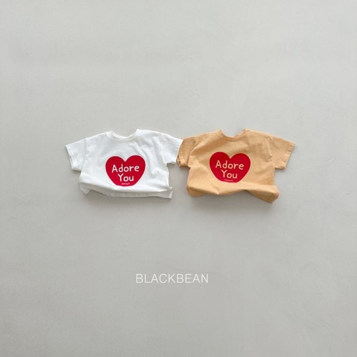 Black Bean - Korean Children Fashion - #fashionkids - Heart Tee