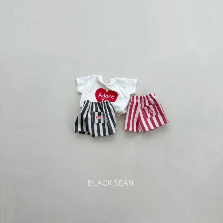 Black Bean - Korean Children Fashion - #kidsshorts - Mix Pants - 2