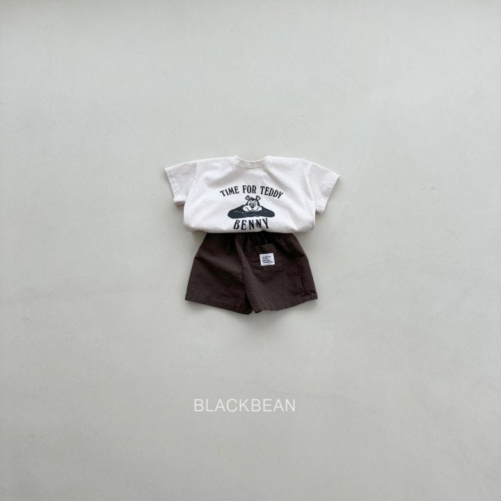 Black Bean - Korean Children Fashion - #kidsshorts - Bear Tee - 6