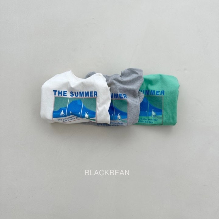 Black Bean - Korean Children Fashion - #kidsshorts - Sky Tee - 4