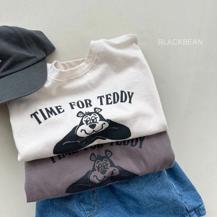 Black Bean - Korean Children Fashion - #littlefashionista - Bear Tee - 10