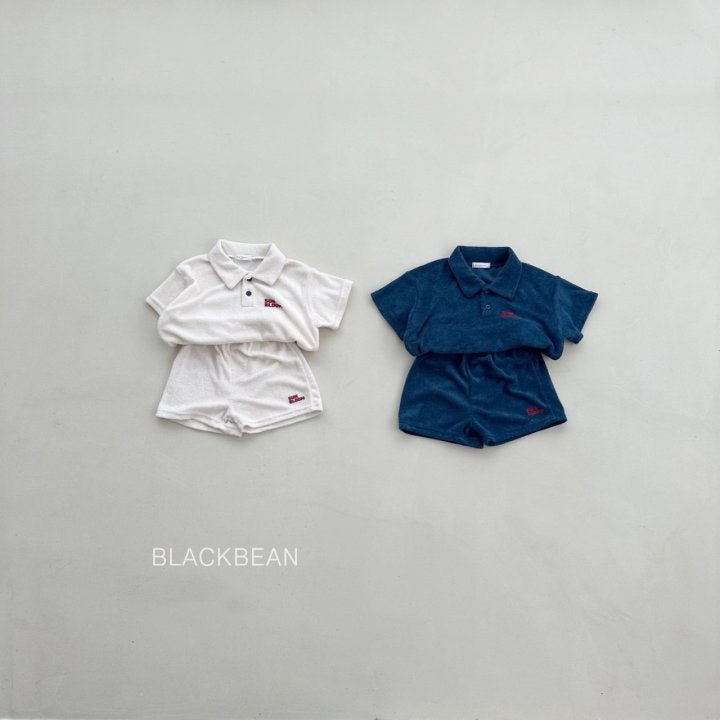 Black Bean - Korean Children Fashion - #littlefashionista - Terry Set - 3