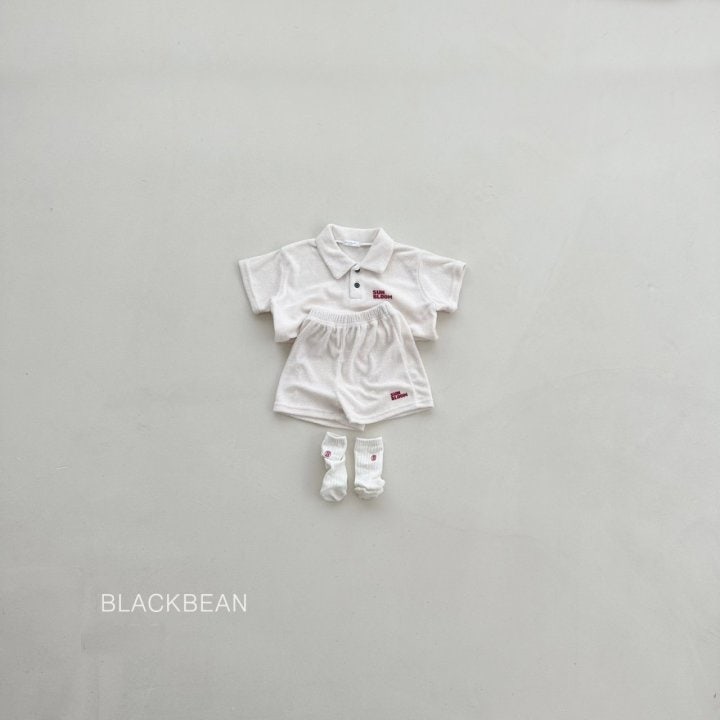 Black Bean - Korean Children Fashion - #littlefashionista - Terry Set - 4