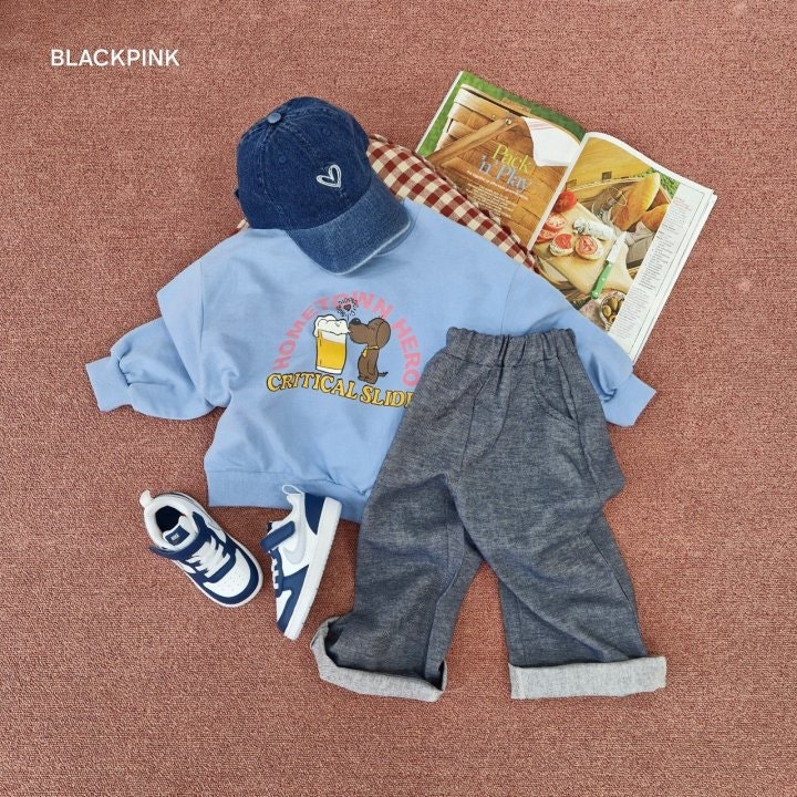 Black Pink - Korean Children Fashion - #kidzfashiontrend - HOMETOWN Sweatshirts - 4