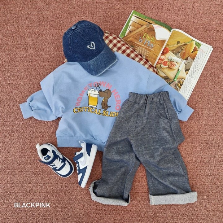 Black Pink - Korean Children Fashion - #childofig - HOMETOWN Sweatshirts - 12