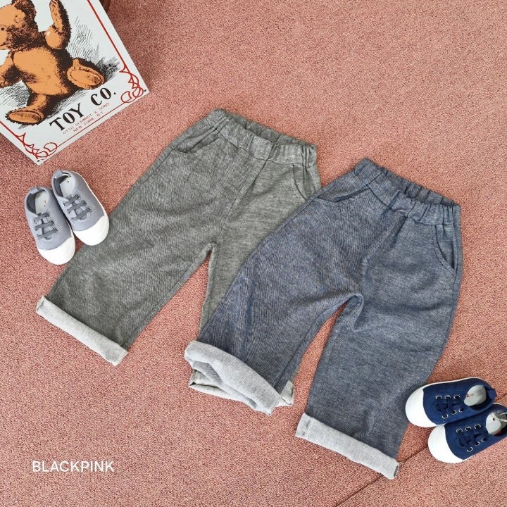 Black Pink - Korean Children Fashion - #designkidswear - Two Will Blue Straight Pants - 12