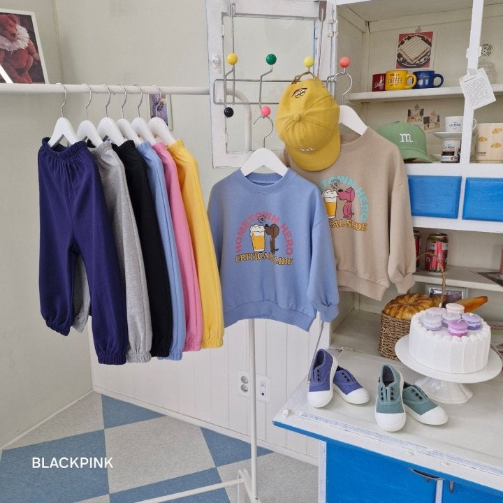 Black Pink - Korean Children Fashion - #kidzfashiontrend - HOMETOWN Sweatshirts - 3
