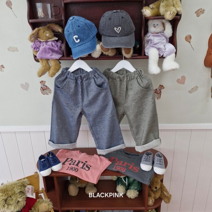 Black Pink - Korean Children Fashion - #kidzfashiontrend - Two Will Blue Straight Pants