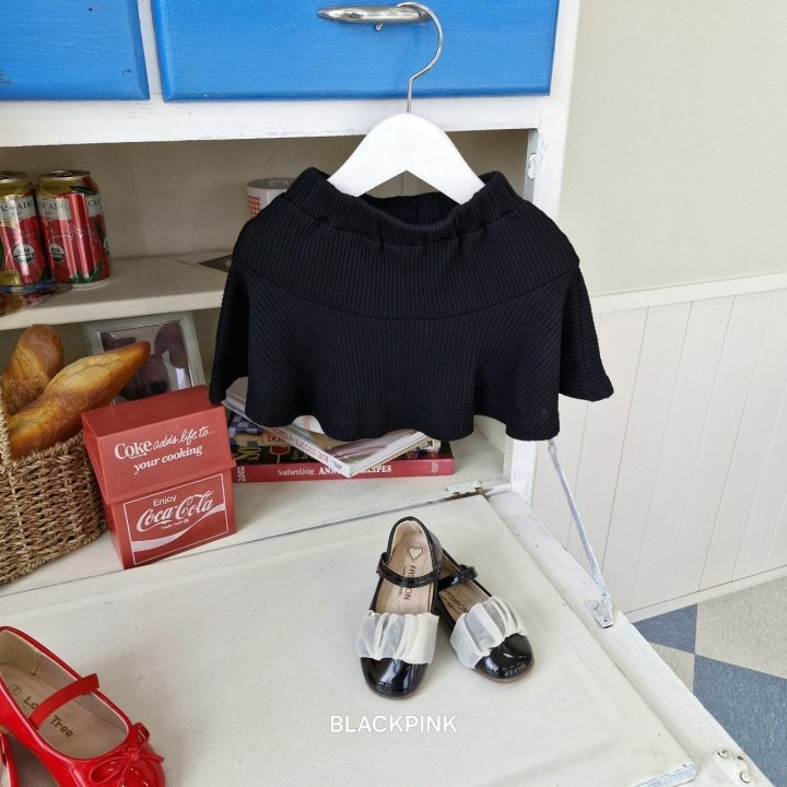 Black Pink - Korean Children Fashion - #littlefashionista - Knit Skirt - 8