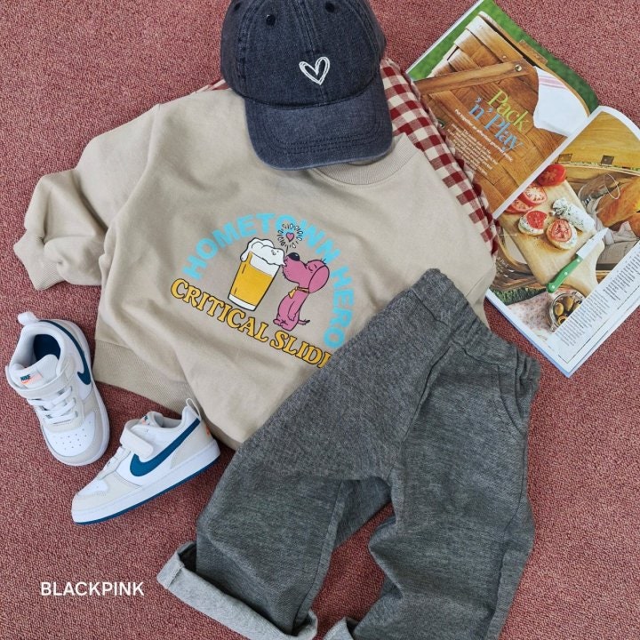 Black Pink - Korean Children Fashion - #stylishchildhood - HOMETOWN Sweatshirts - 11