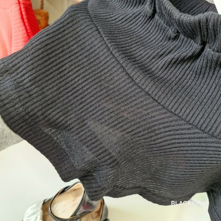 Black Pink - Korean Children Fashion - #todddlerfashion - Knit Skirt - 12
