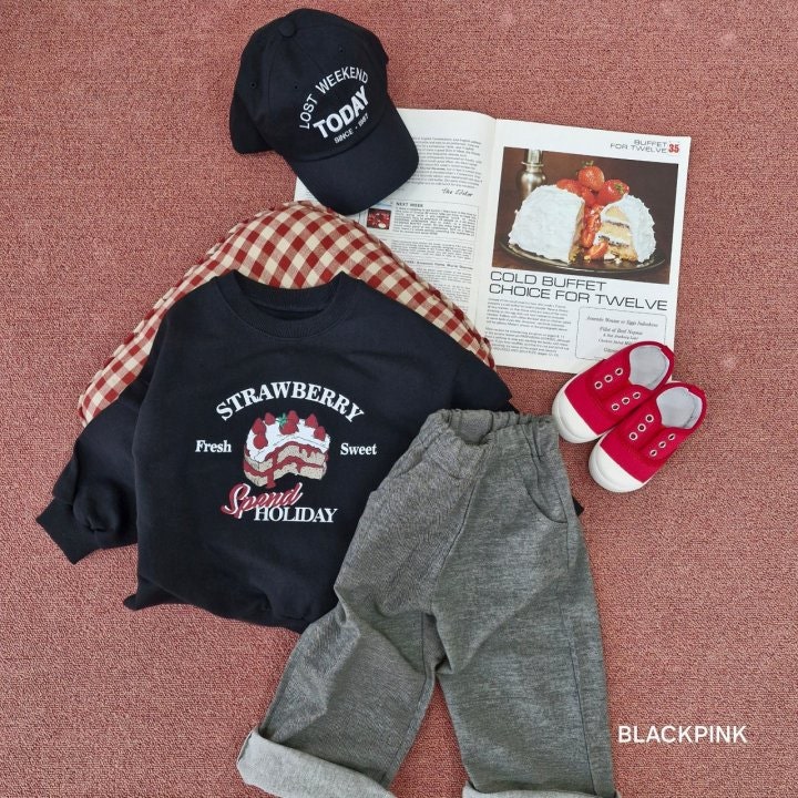Black Pink - Korean Children Fashion - #todddlerfashion - Two Will Blue Straight Pants - 7