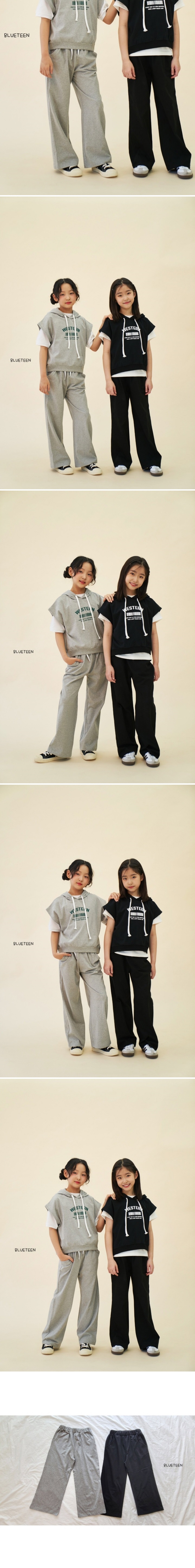 Blueteen - Korean Children Fashion - #minifashionista - Summer Straight Pants - 2
