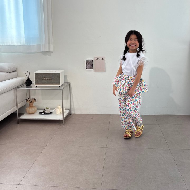 Bobo j - Korean Children Fashion - #childofig - Pearl Lace Tee - 3