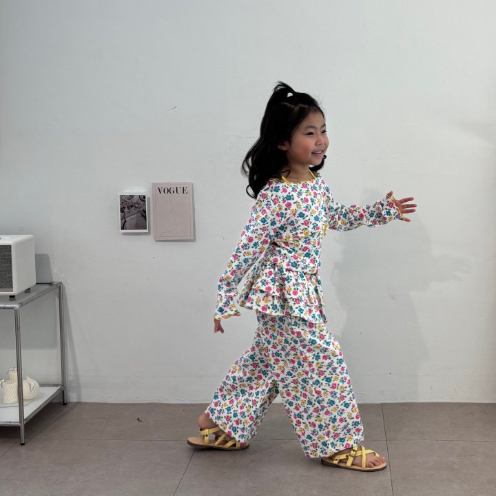 Bobo j - Korean Children Fashion - #childrensboutique - Flower Cancan Pants - 8