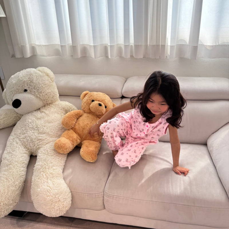Bobo j - Korean Children Fashion - #childrensboutique - Flower Terry Jogger Pants - 10