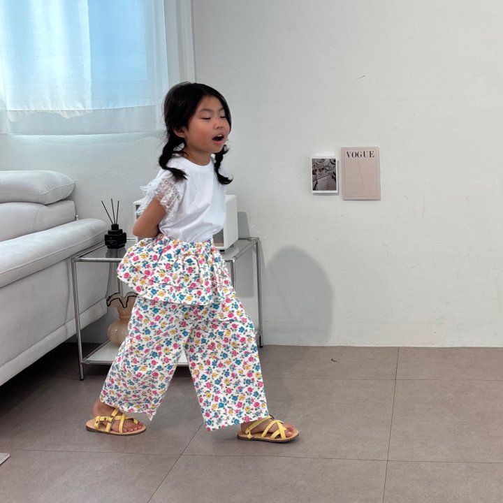 Bobo j - Korean Children Fashion - #designkidswear - Pearl Lace Tee - 5