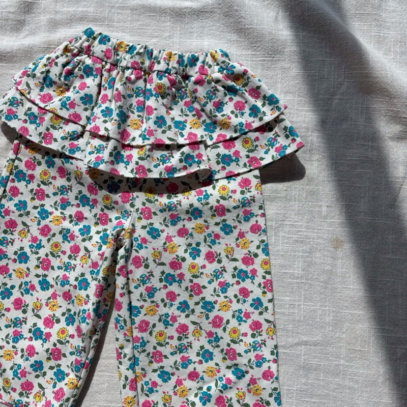 Bobo j - Korean Children Fashion - #kidsshorts - Flower Cancan Pants - 12