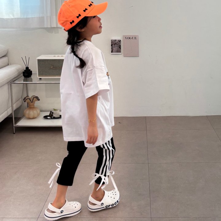 Bobo j - Korean Children Fashion - #kidsshorts - Four Line Leggings - 5