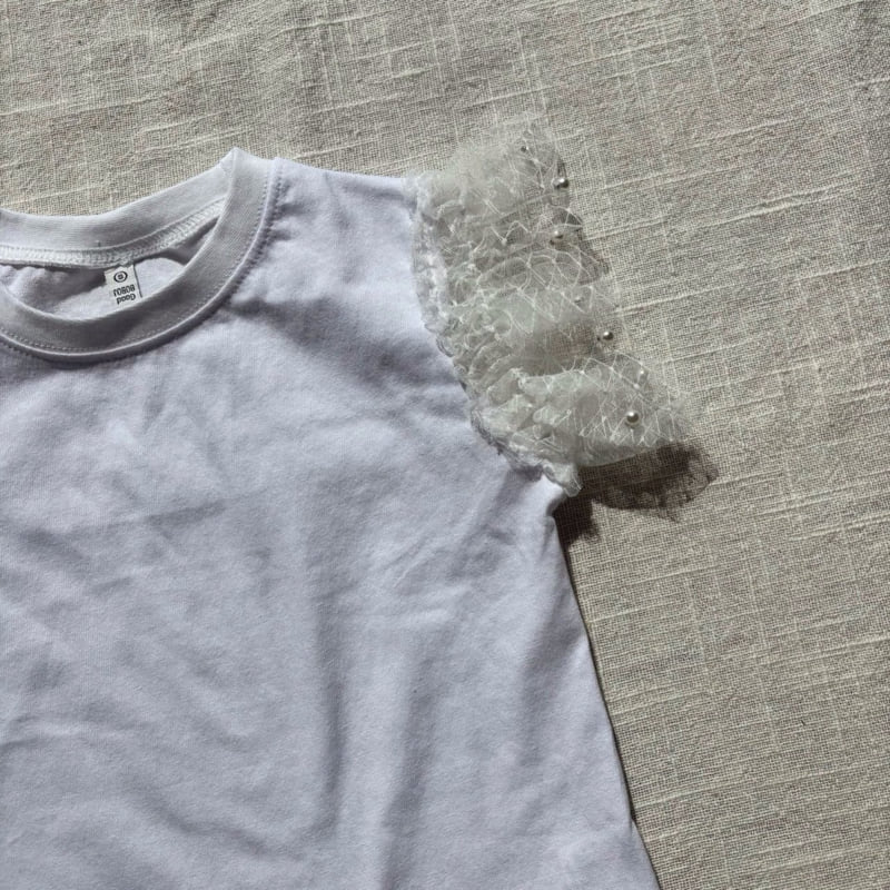 Bobo j - Korean Children Fashion - #littlefashionista - Pearl Lace Tee - 12