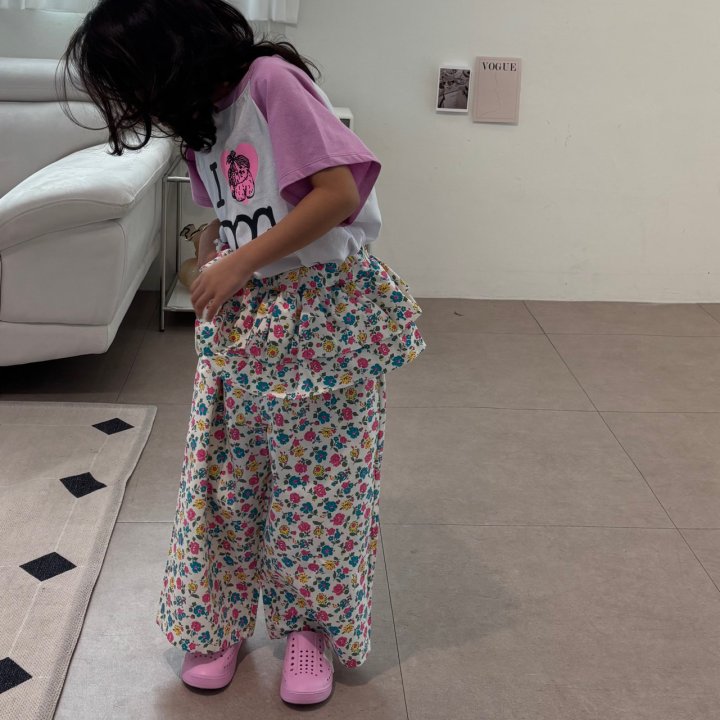 Bobo j - Korean Children Fashion - #magicofchildhood - Flower Cancan Pants