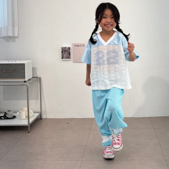 Bobo j - Korean Children Fashion - #minifashionista - Check Jogger Pants