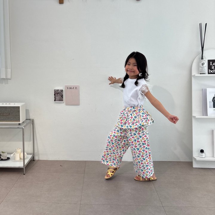 Bobo j - Korean Children Fashion - #stylishchildhood - Pearl Lace Tee - 2
