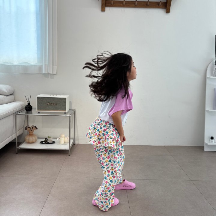 Bobo j - Korean Children Fashion - #prettylittlegirls - Flower Cancan Pants - 4