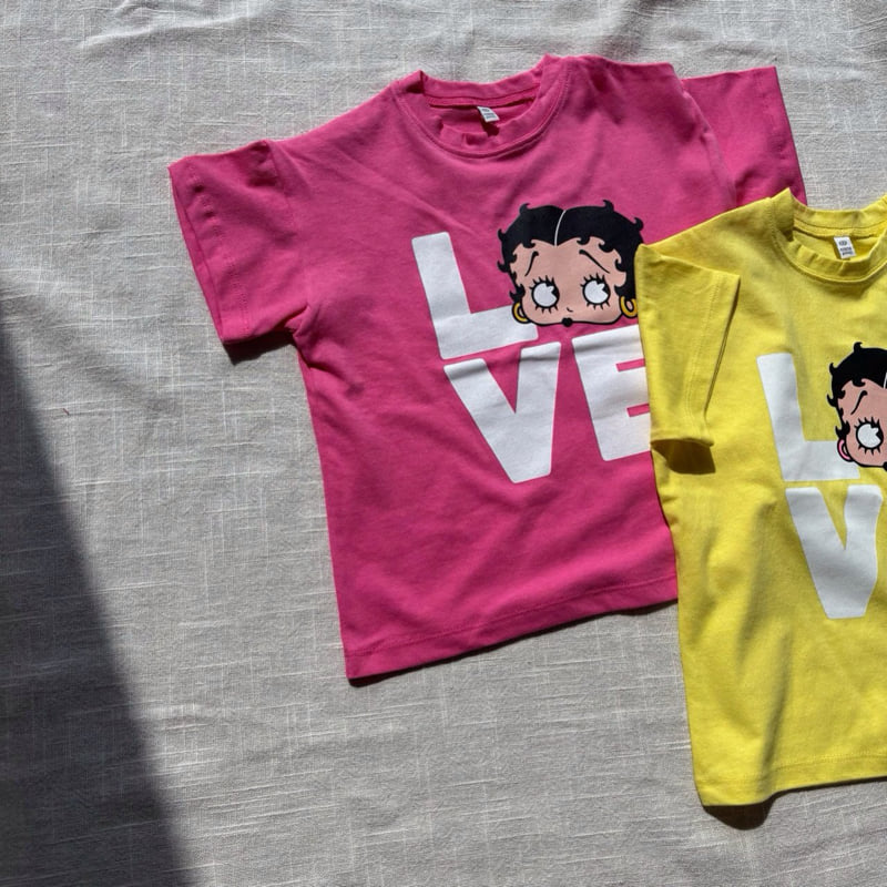 Bobo j - Korean Women Fashion - #momslook - Adult Love Betty Tee - 10
