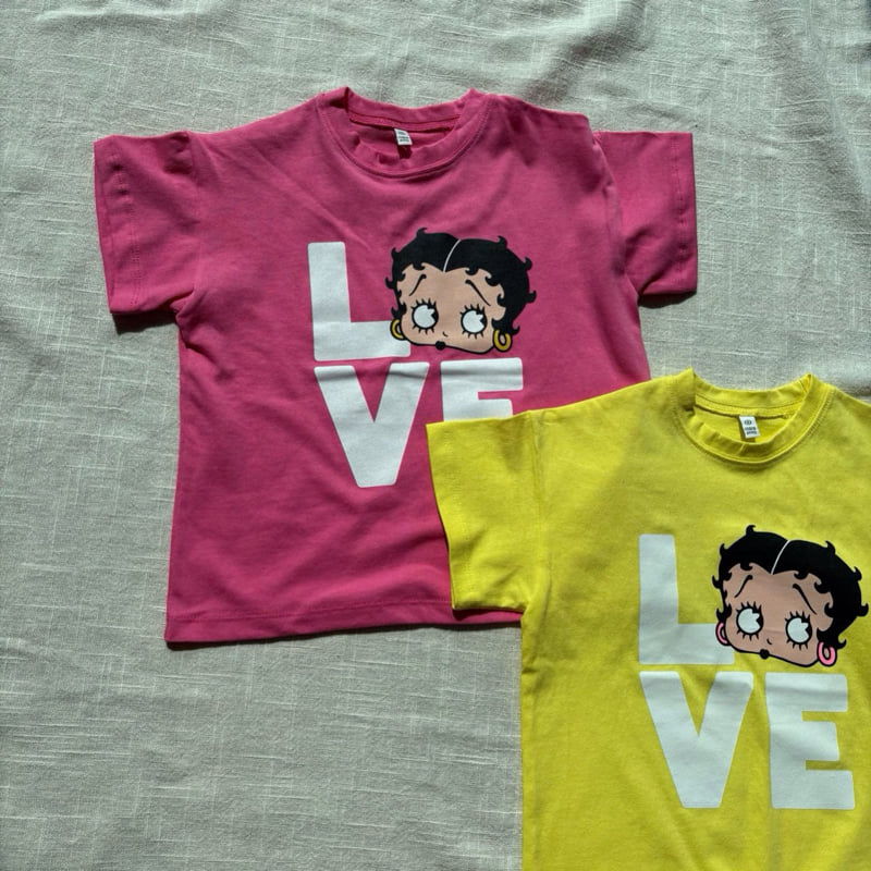 Bobo j - Korean Women Fashion - #momslook - Adult Love Betty Tee - 12