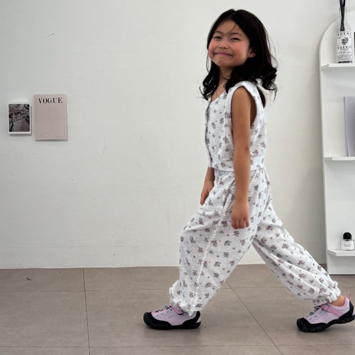 Bobo j - Korean Women Fashion - #momslook - Adult Flower Terry Jogger Pants - 6