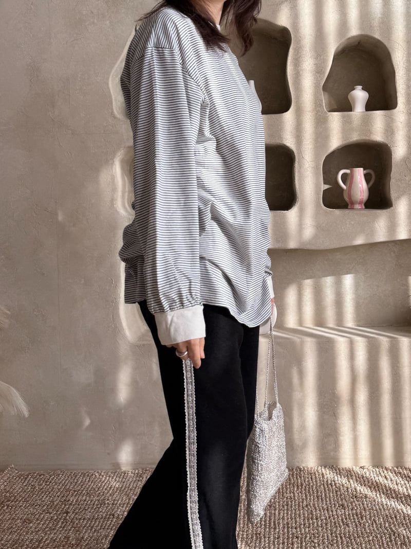 Bon Bon Butik - Korean Women Fashion - #momslook - Adult Small Blouse Tee - 9