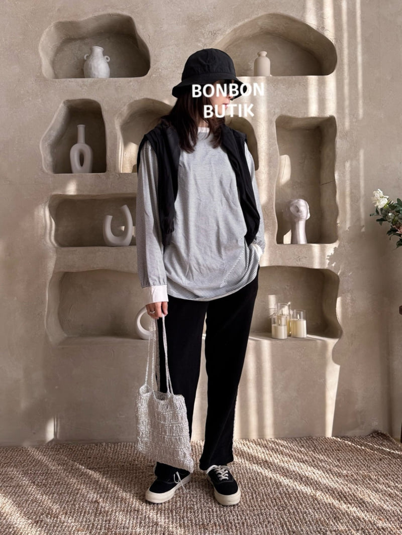 Bon Bon Butik - Korean Women Fashion - #momslook - Adult Letter Pants - 8