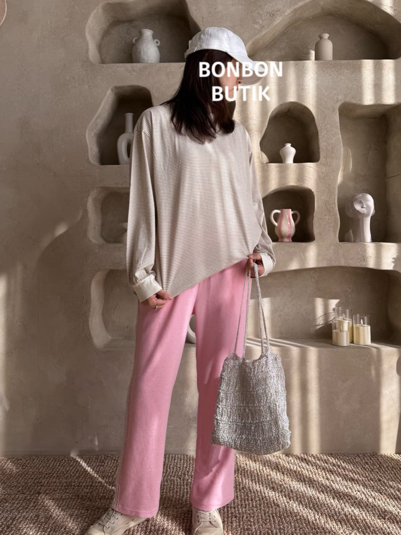 Bon Bon Butik - Korean Women Fashion - #womensfashion - Adult Letter Pants - 7
