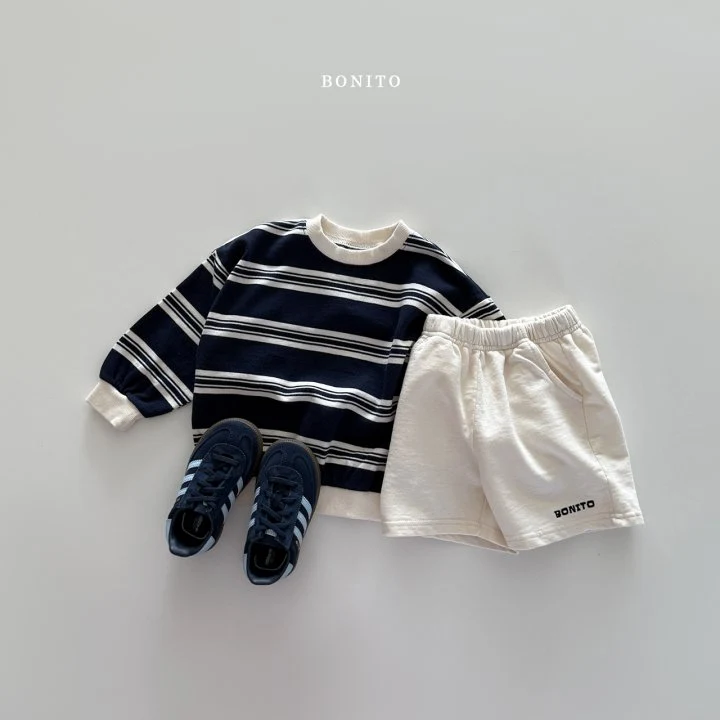 Bonito - Korean Baby Fashion - #babylifestyle - Stripe Top Bottom Set - 5