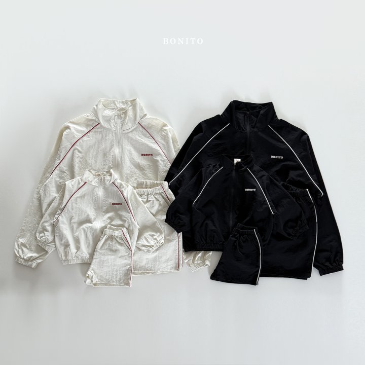 Bonito - Korean Baby Fashion - #babylifestyle - Rustling Zip-up Set - 3