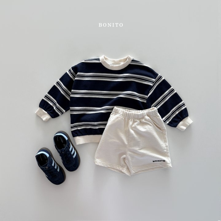 Bonito - Korean Baby Fashion - #babyoninstagram - Stripe Top Bottom Set - 6