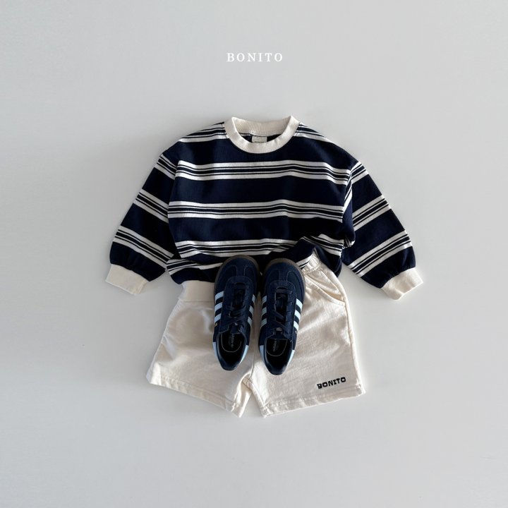 Bonito - Korean Baby Fashion - #babyootd - Stripe Top Bottom Set - 7