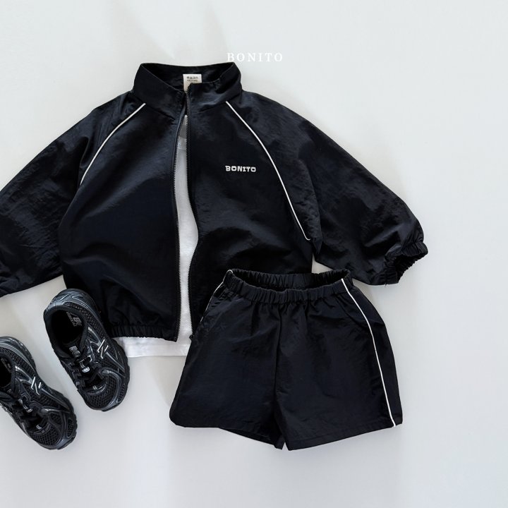 Bonito - Korean Baby Fashion - #babyootd - Rustling Zip-up Set - 5