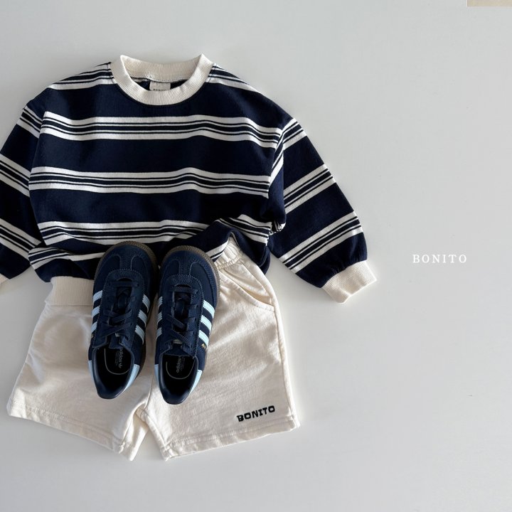 Bonito - Korean Baby Fashion - #babyoutfit - Stripe Top Bottom Set - 8