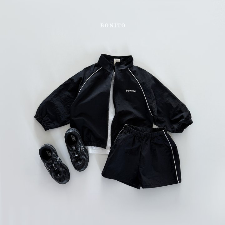 Bonito - Korean Women Fashion - #thatsdarling - Adult Rustling Zip-up Set - 4