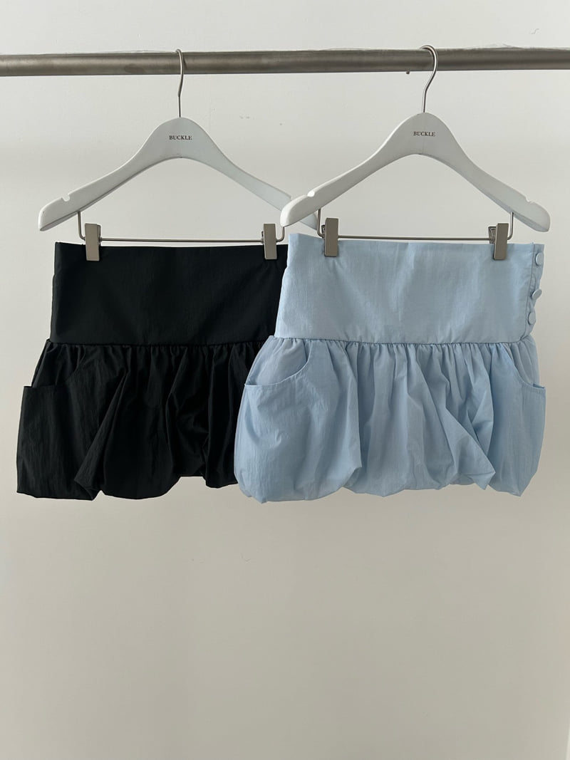 Buckle - Korean Women Fashion - #momslook - Winsome Balloon Skirt