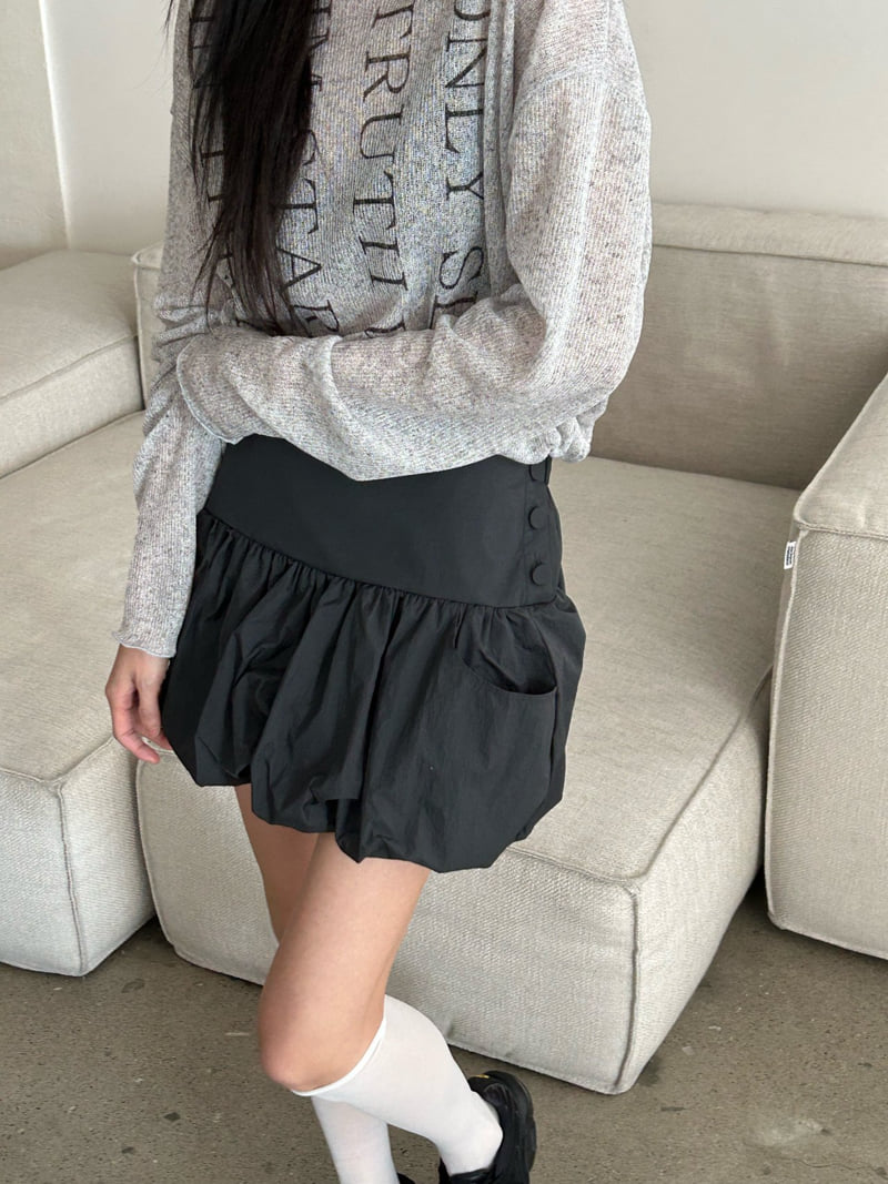 Buckle - Korean Women Fashion - #momslook - Winsome Balloon Skirt - 5